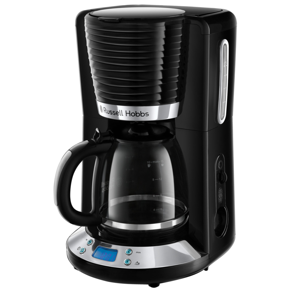 24391-56 Inspire Black glass coffee ma..